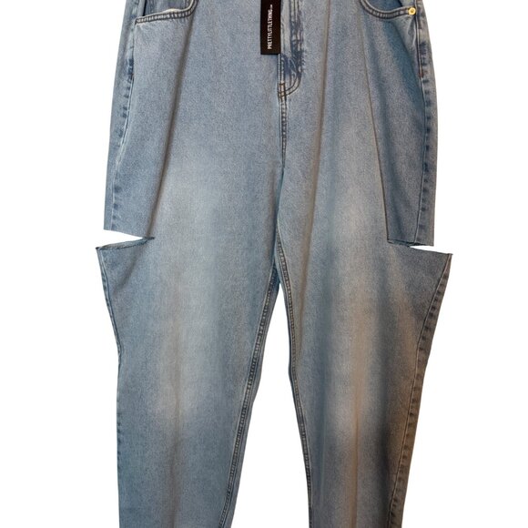 2/$30 NWT Vintage 12 PrettyLittleThing High Waisted Straight Leg Jeans - Picture 7 of 16